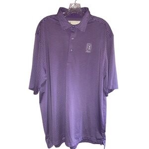TPC Sawgrass Donald Ross Men XL‎ Polo Purple Short Sleeve Shirt